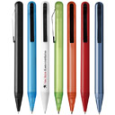 Penna a sfera Smooth. La penna a sfera Smooth  dotata di un meccanismo a torsione ed  la fusione perfetta tra personalit e modernit. Unisce elementi funzionali in un design elegante, donando un tocco delicato alla scrittura. Design Marksman esclusivo. Include refill prodotto in Svizzera e confezione regalo Marksman per penna in cartoncino (misura: 15 x 2 x 1,5cm). Plastica e metallo.