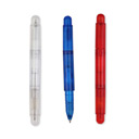 Penna a sfera con giraviti intercambiabili (due con punta a crooce e due con punta a taglio), in confezione di plastica.