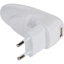 Alimentatore USB da auto e con adattatore per presa di corrente input:12-12V. outpunt:5v/500mA(accendisigari) input:110-220v,outpunt:5v/1A( presa a muro)
