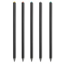 matita in legno nero con strass e punta temperata.