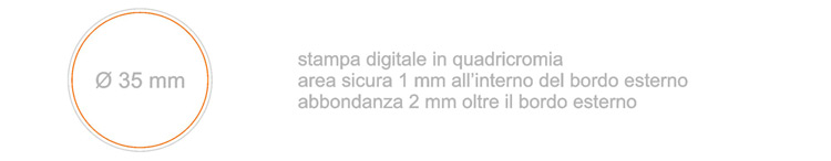 Spilla tonda cm 3.5