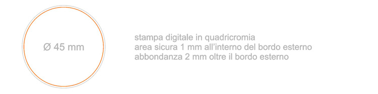 Spilla tonda cm 4.5