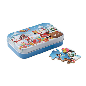 Variante colore Puzzle natalizio in legno 