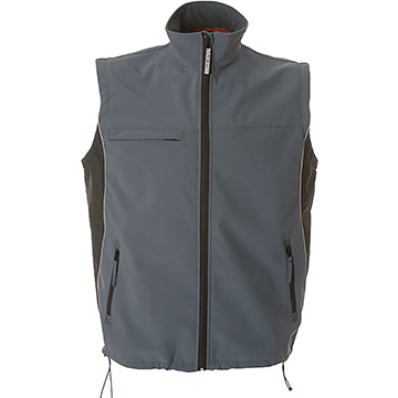 Gilet in soft shell impermeabile