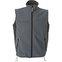 Gilet in soft shell imper
