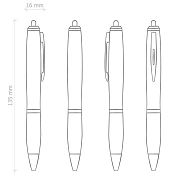 Variante colore Penna sfera con accessorio touch screen