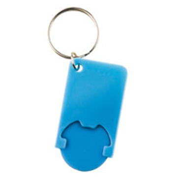 Portachiavi in plastica con gettone