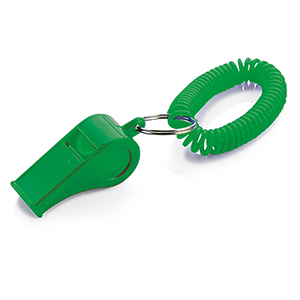 Variante colore Fischietto in plastica con bracciale a molla