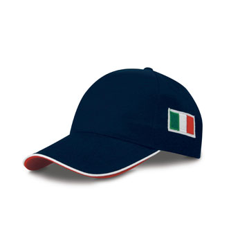 Variante colore Cappellino bandiera Italiana