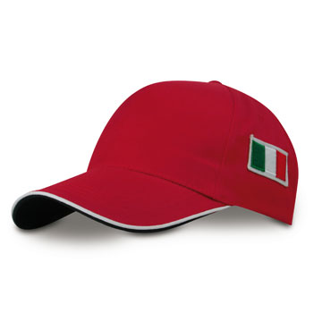 Variante colore Cappellino bandiera Italiana