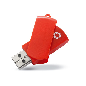 Chiavetta USB in plastica riciclata