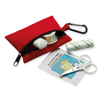 Variante colore Set primo soccorso in astuccio con moschettone