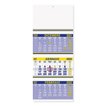 Variante colore Calendario trittico fluo