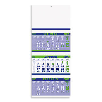 Variante colore Calendario trittico fluo