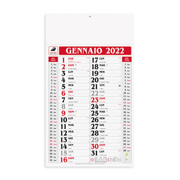 Variante colore Calendario Olandese Gigante