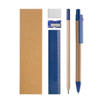 Variante colore Set penna matita righello e gomma 