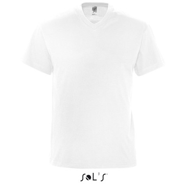 Variante colore UOMO: T-shirt colorata collo a V