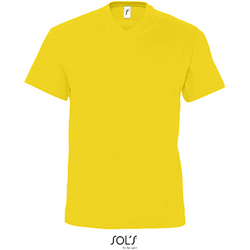 Variante colore UOMO: T-shirt colorata collo a V