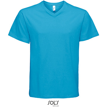 Variante colore UOMO: T-shirt colorata collo a V