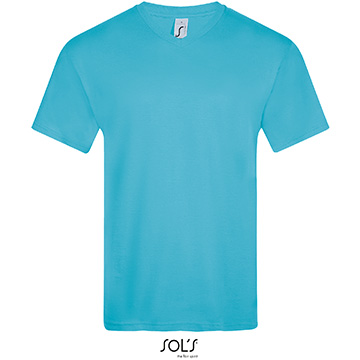 Variante colore UOMO: T-shirt colorata collo a V