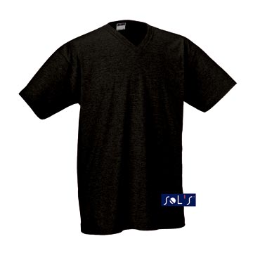 Variante colore UOMO: T-shirt colorata collo a V
