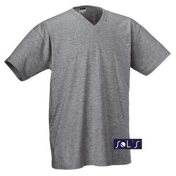 Variante colore UOMO: T-shirt colorata collo a V