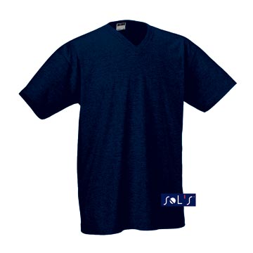 Variante colore UOMO: T-shirt colorata collo a V