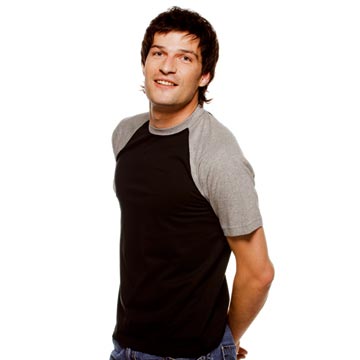 UOMO: T-shirt bicolore girocollo