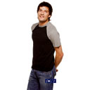 UOMO: T-shirt bicolore girocollo
