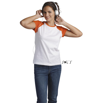 T-shirt donna bicolore