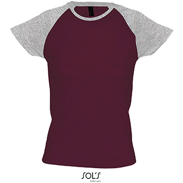 Variante colore T-shirt donna bicolore