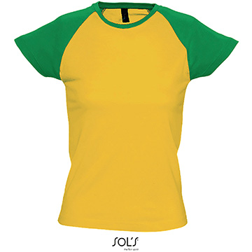Variante colore T-shirt donna bicolore