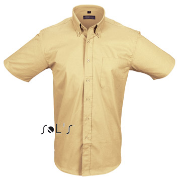 Variante colore UOMO: camicia in twill di cotone maniche corte