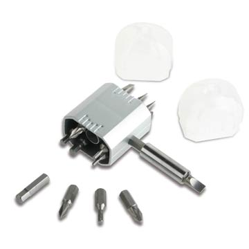 GIRAVITI PORTATILE con assortimento di 16 punte