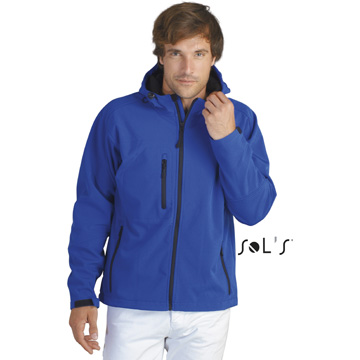 Giacca uomo softshell con cappuccio