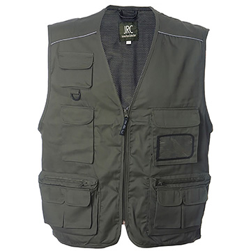 Variante colore SAFARI: gilet multitasche cotone - polyestere