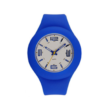 Variante colore Orologio analogico al quarzo, plastica e silicone